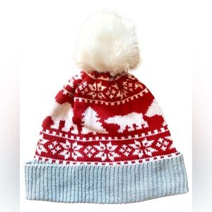 Vera Bradley Beary Merry Red Winter Hat